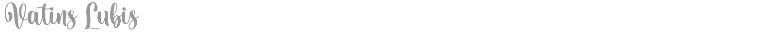 Vatins Lubis font preview